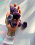 Amethyst Palm Stones from India