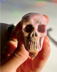 Rhodonite Skull