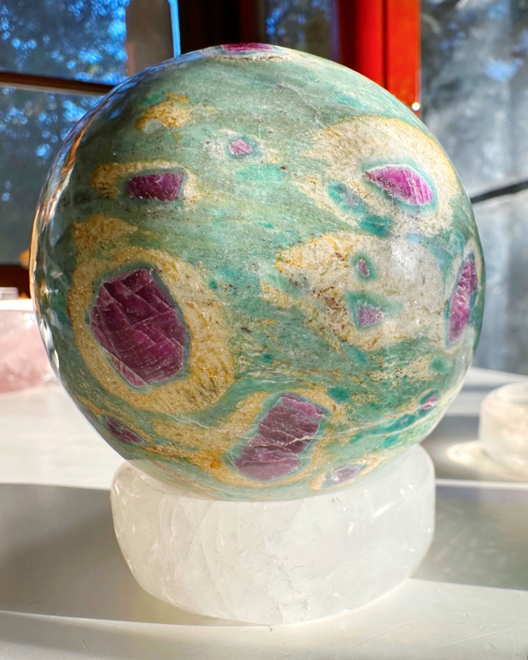 Clear Quartz Sphere Stand/Small Dish - Baltic Mermaid