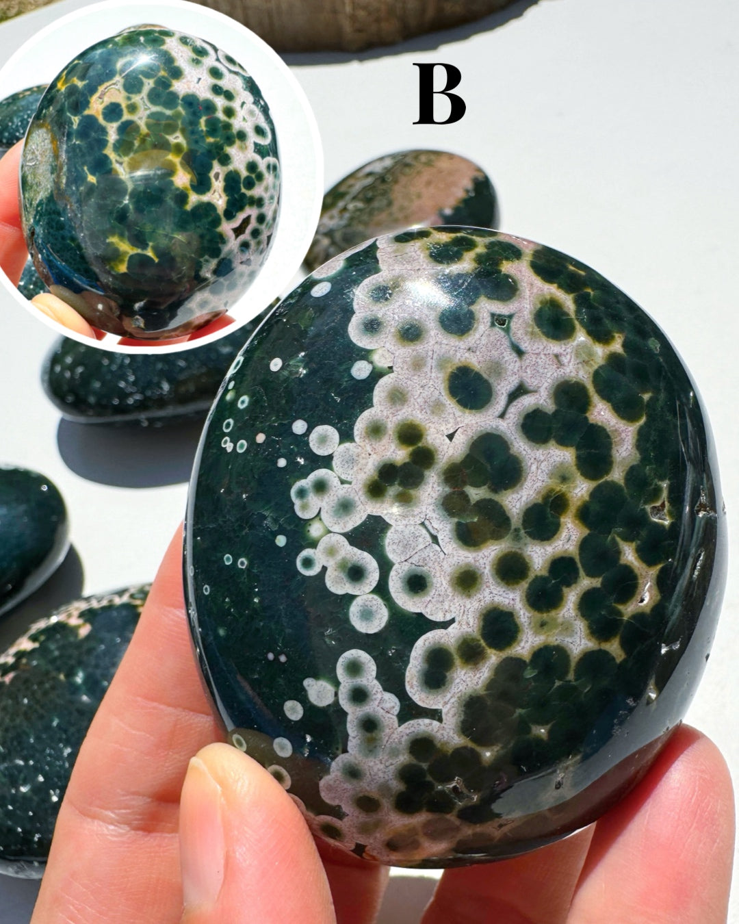Ocean Jasper Palm Stones - Baltic Mermaid