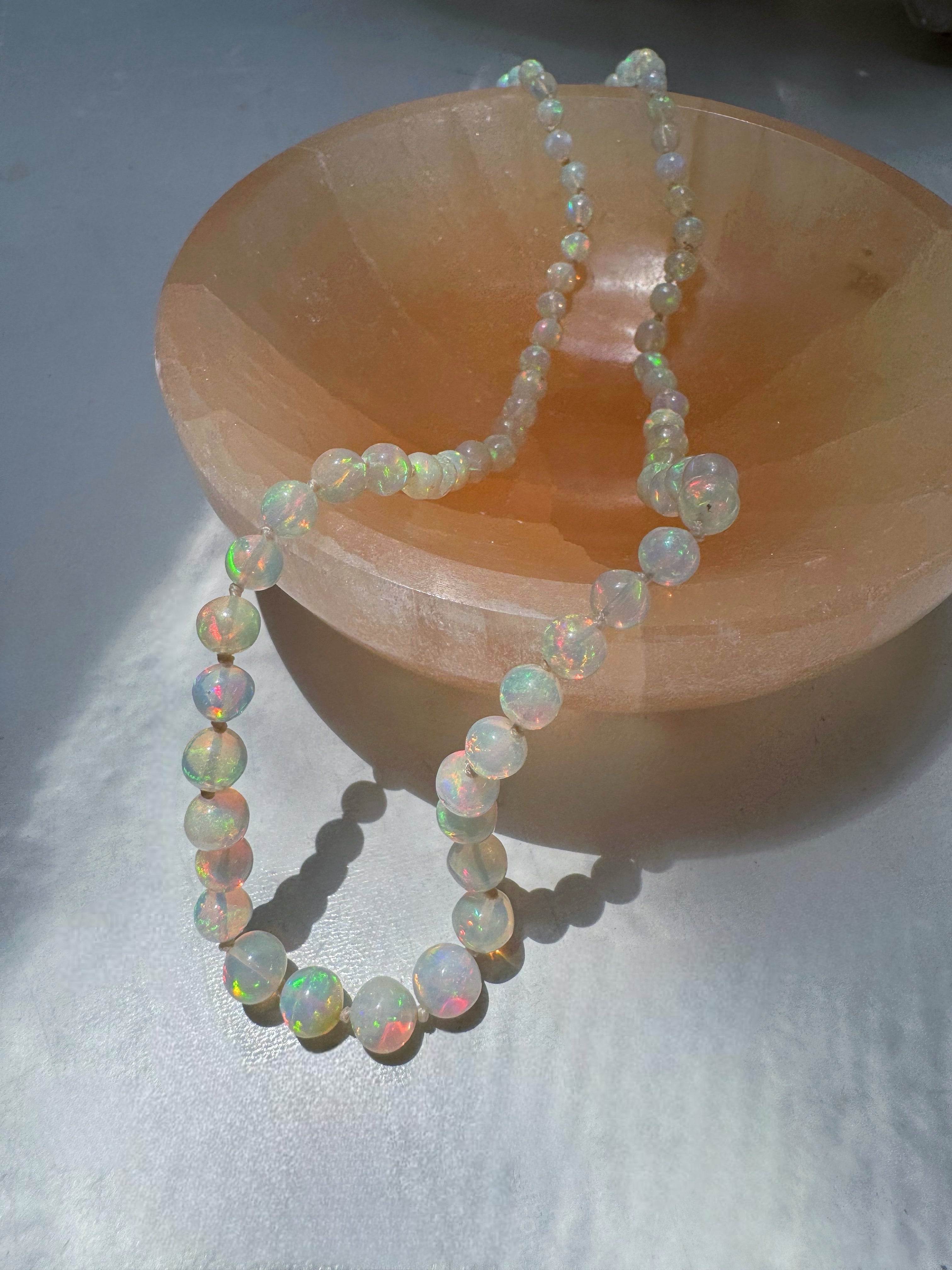 Ethiopian Opal Necklace Super Quality Baltic Mermaid