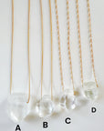 Quartz Point & 14k Gold Filled Necklace