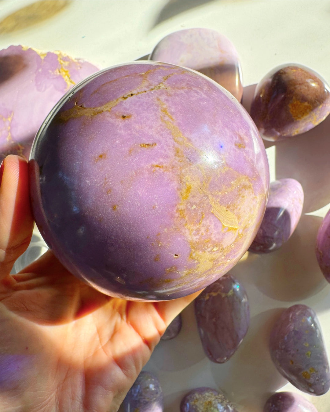 Phosphosiderite Large Sphere - AAA - Baltic Mermaid