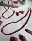 “Judy” - Ruby Gemstone Candy Necklace