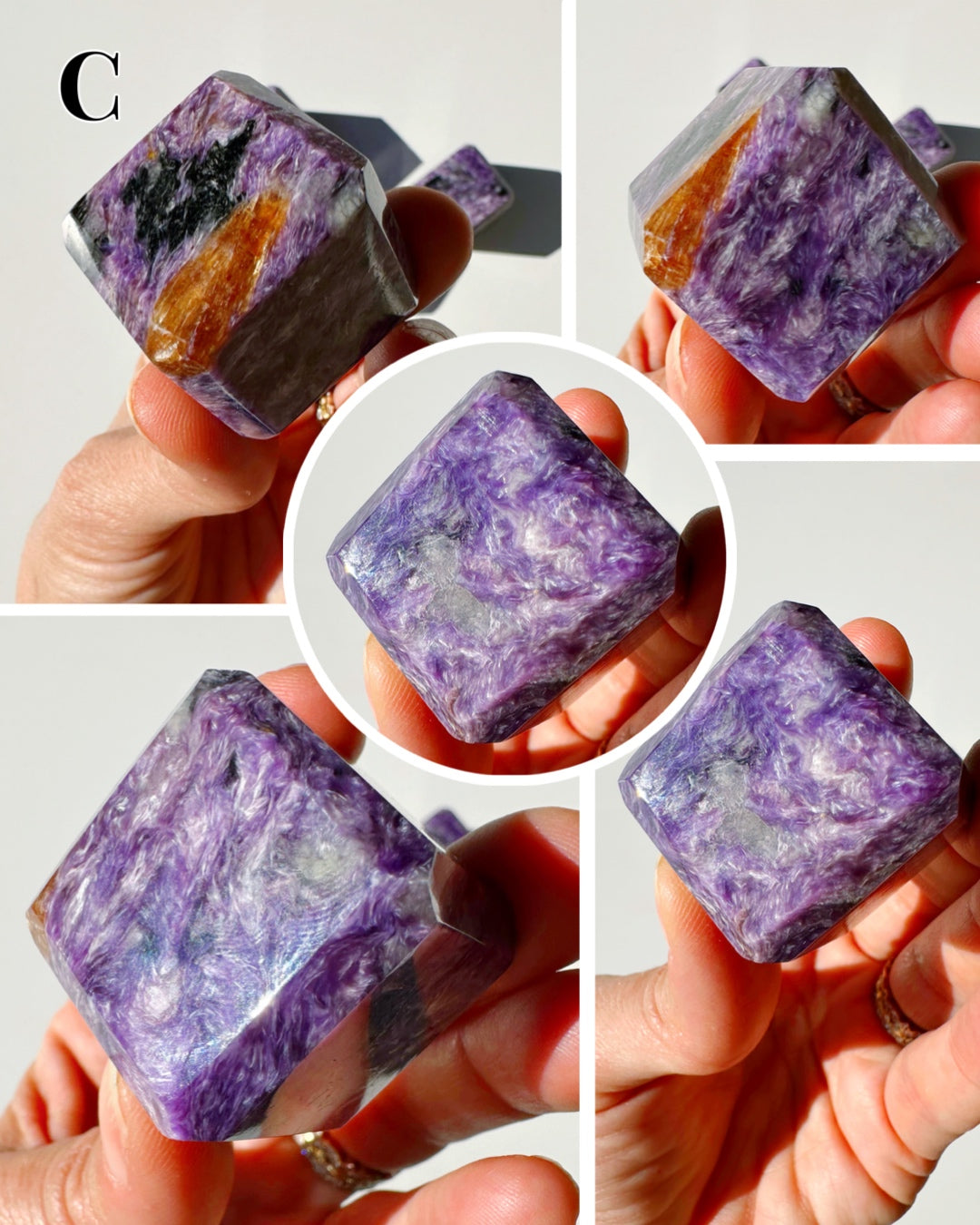 Charoite Cubes - Baltic Mermaid