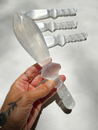Selenite Dagger w/ Twisted Handle Baltic Mermaid