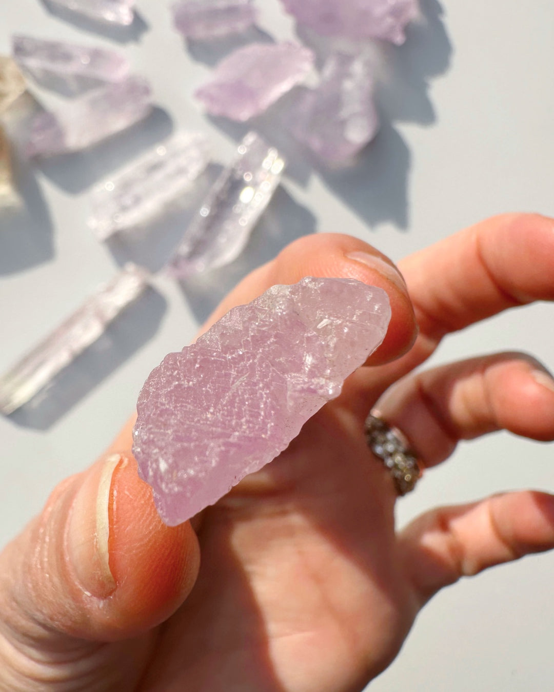 Raw Kunzite