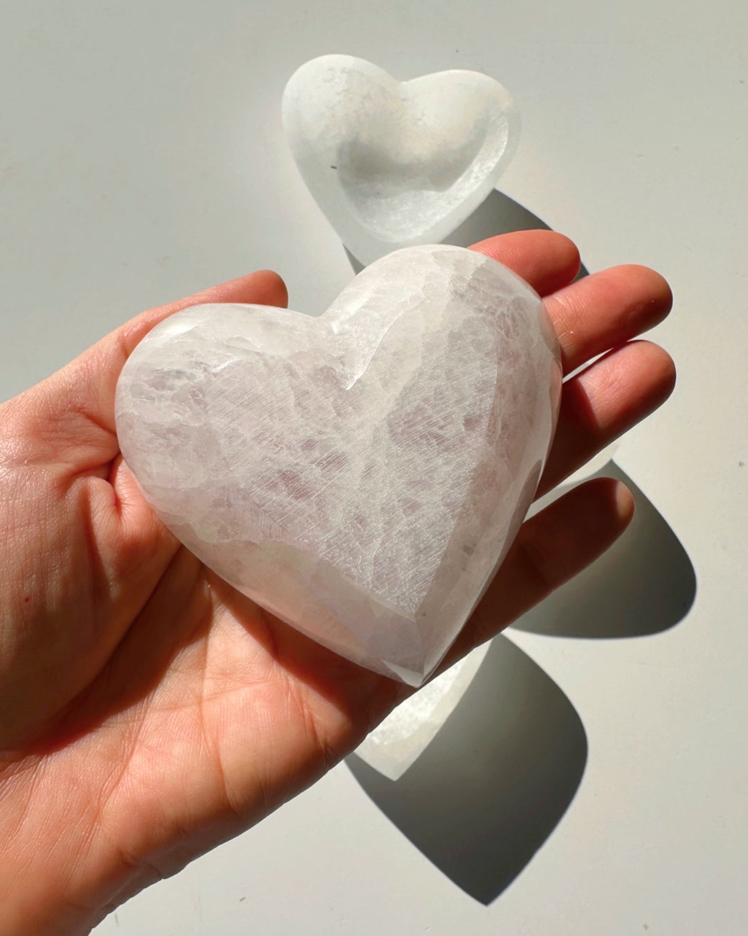Small Selenite Heart Dish - Baltic Mermaid