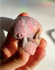 Rhodonite Skull