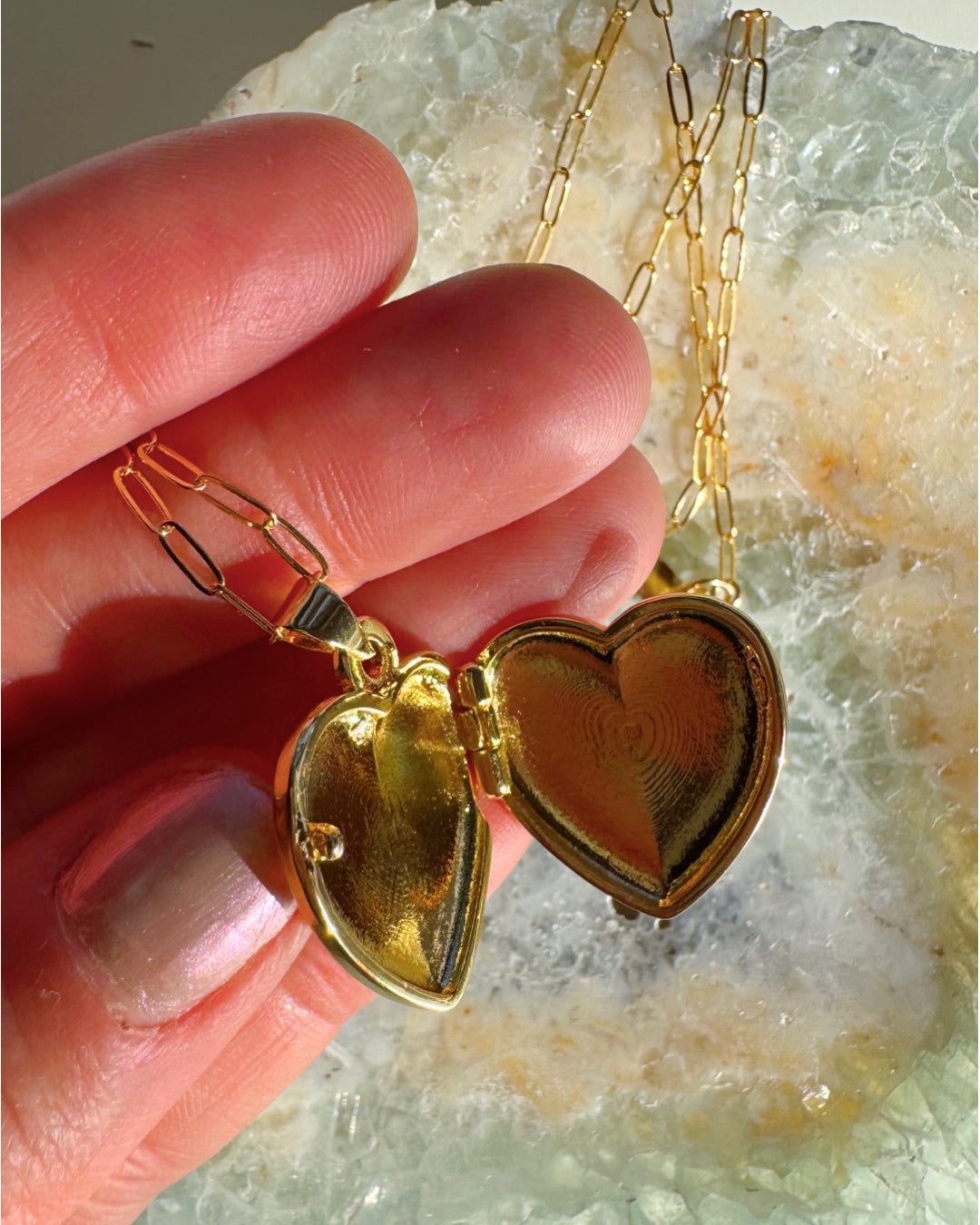 Heart Locket Gold Filled Necklace - Baltic Mermaid