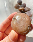 Sunstone & Peach Moonstone Palm Stone - G