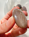 Sunstone & Peach Moonstone Palm Stone - I