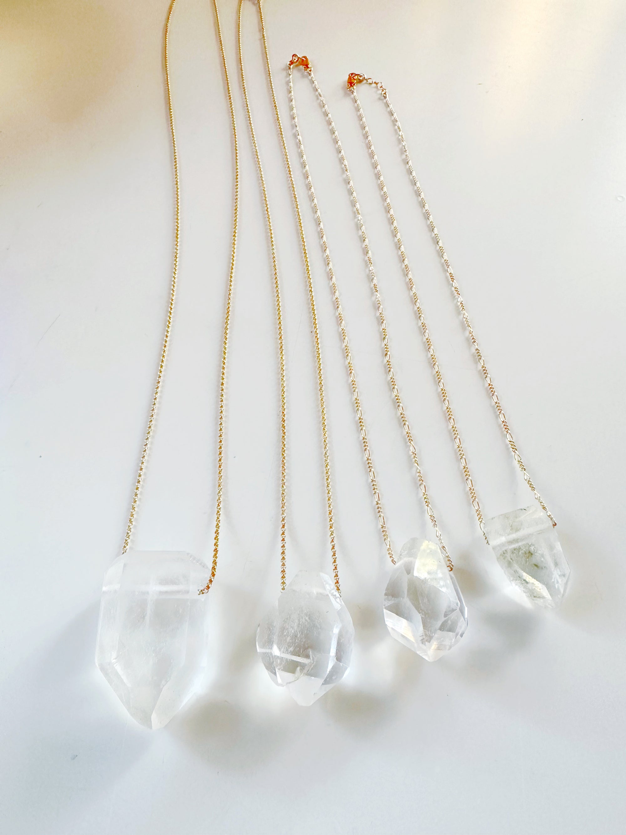 Quartz Point &amp; 14k Gold Filled Necklace