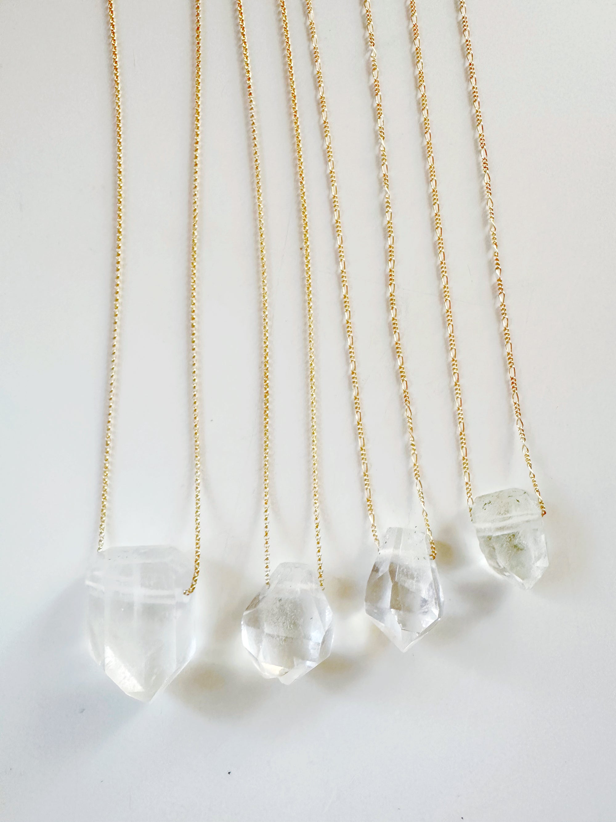 Quartz Point &amp; 14k Gold Filled Necklace