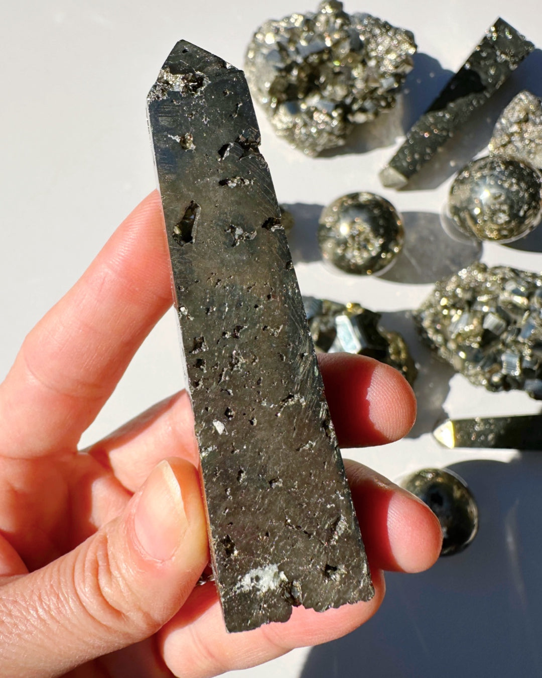 Pyrite Obelisk - Baltic Mermaid