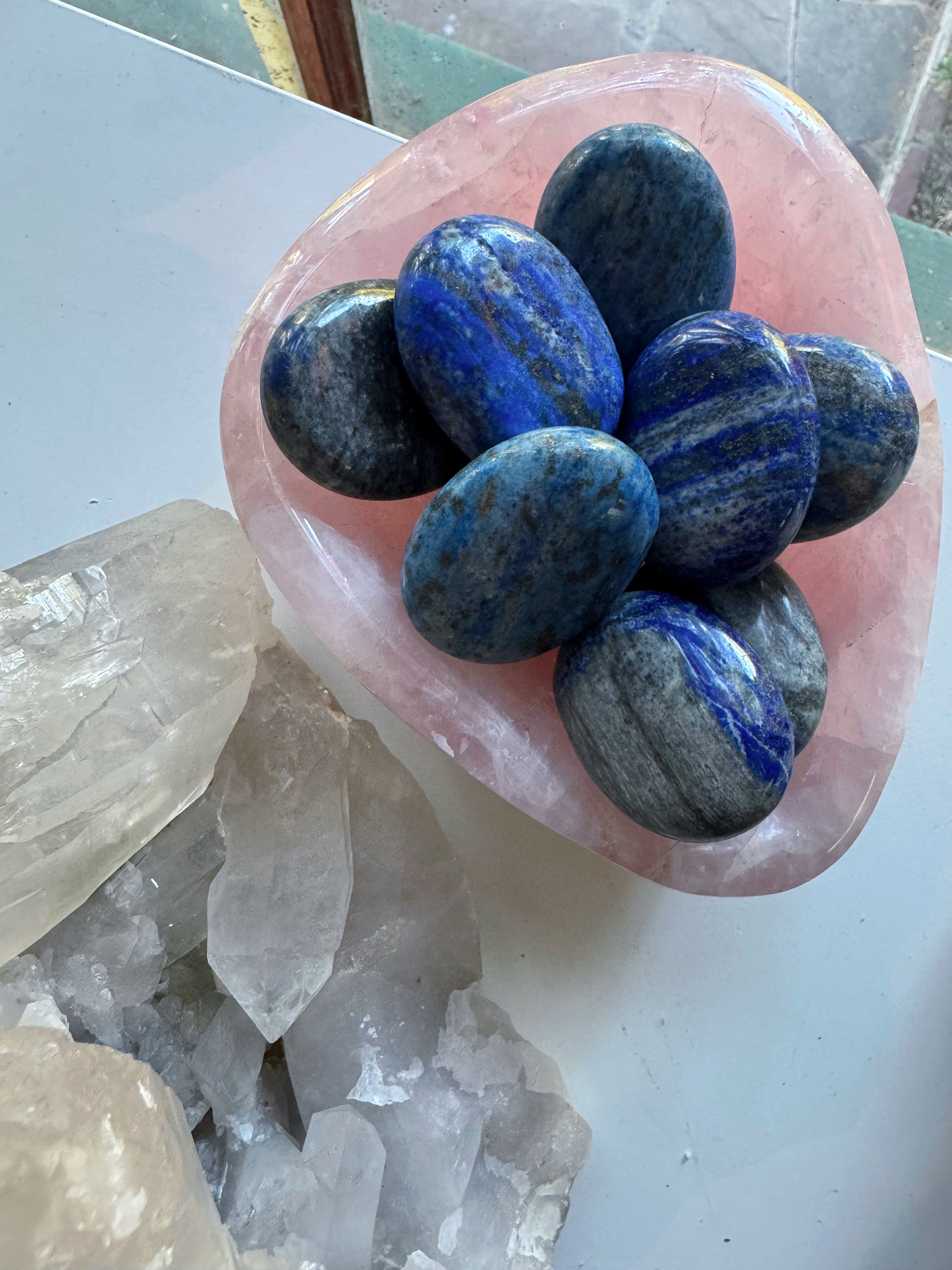Lapis Lazuli Palm Stones Baltic Mermaid