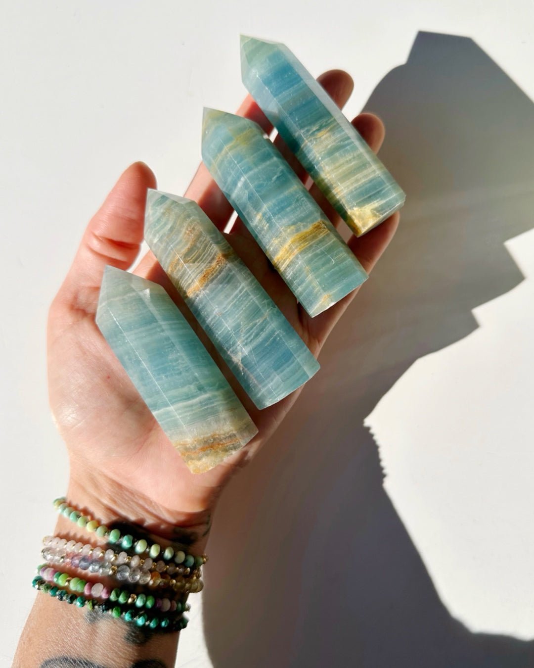 Blue Calcite Towers - Small - Baltic Mermaid