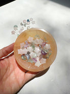 Mini Rose Quartz Stars & Fluorite Moons Baltic Mermaid