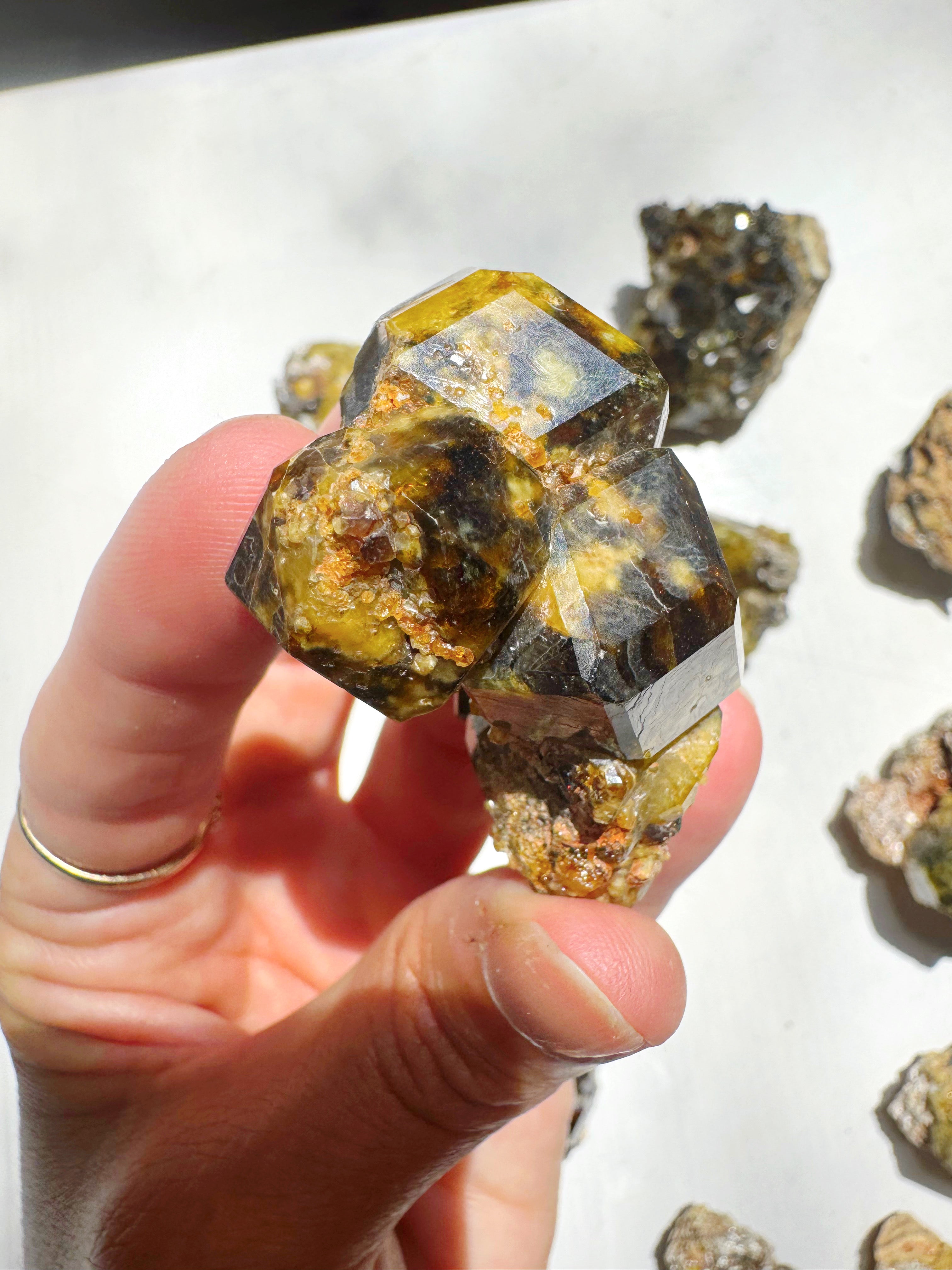 Rare Mali Green Grossular Andradite Garnet w/ Clinochlore AAA Quality Baltic Mermaid