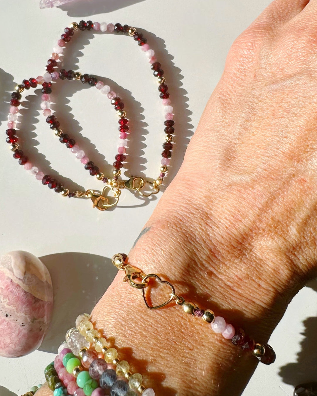 “Lover” Gemstone Candy Bracelet