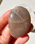 Sunstone & Peach Moonstone Palm Stone - O