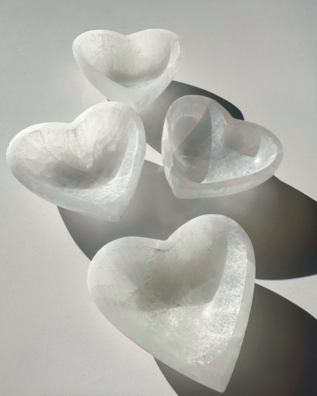 Small Selenite Heart Dish - Baltic Mermaid