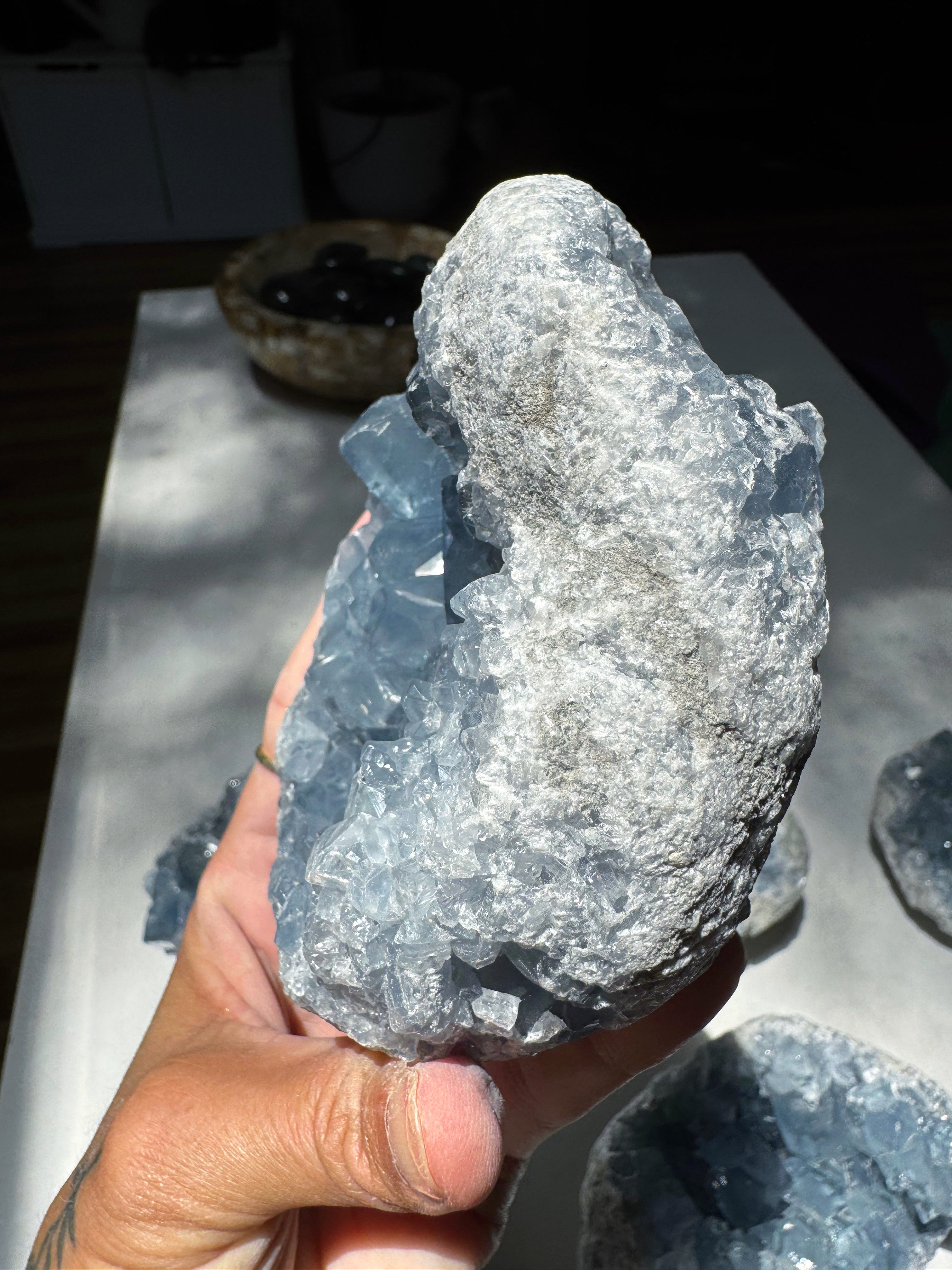 Celestite Cluster Baltic Mermaid