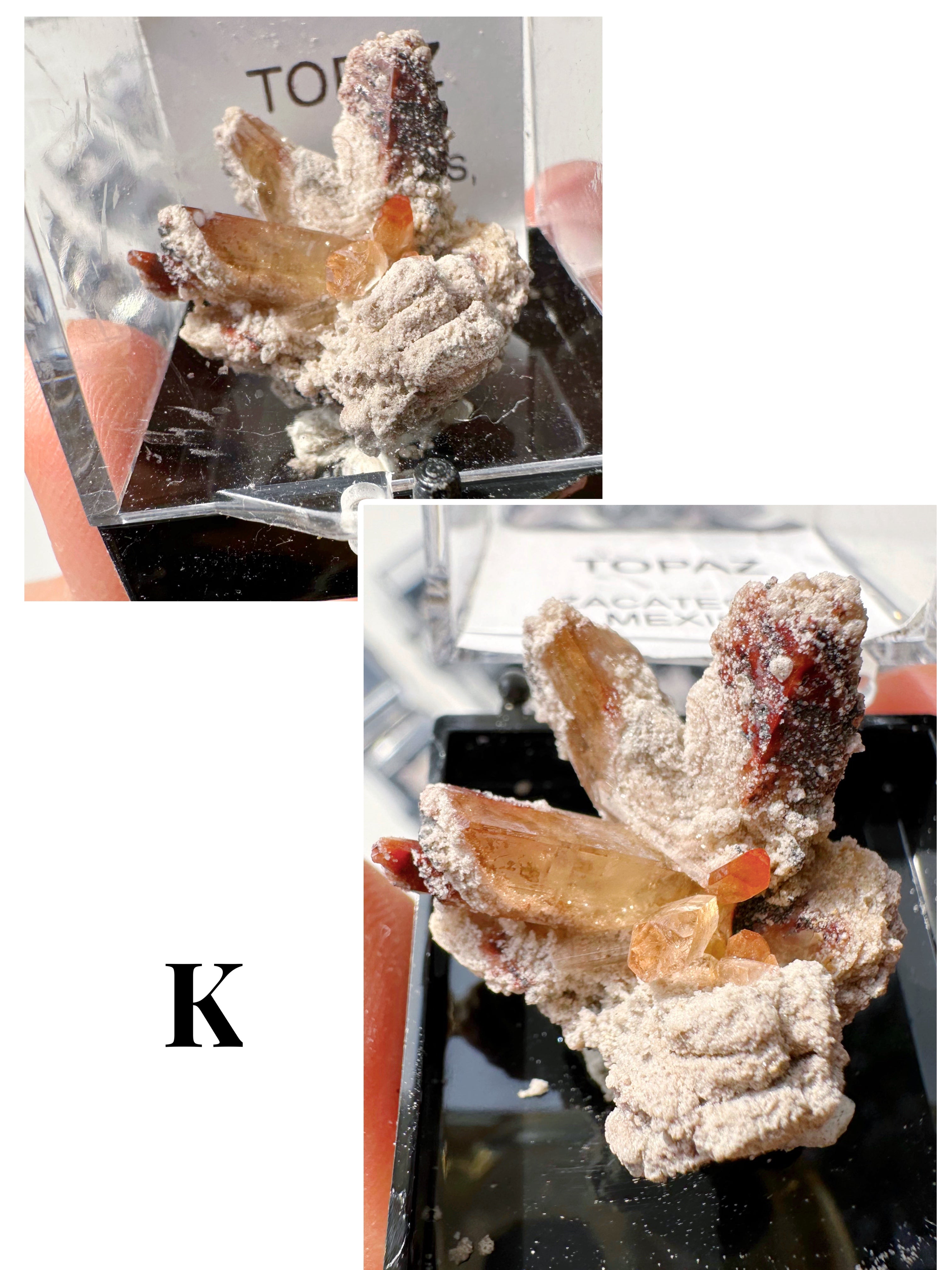 Natural Topaz Thumbnails in a Perky Box - from Zacatecas, Mexico - Baltic Mermaid