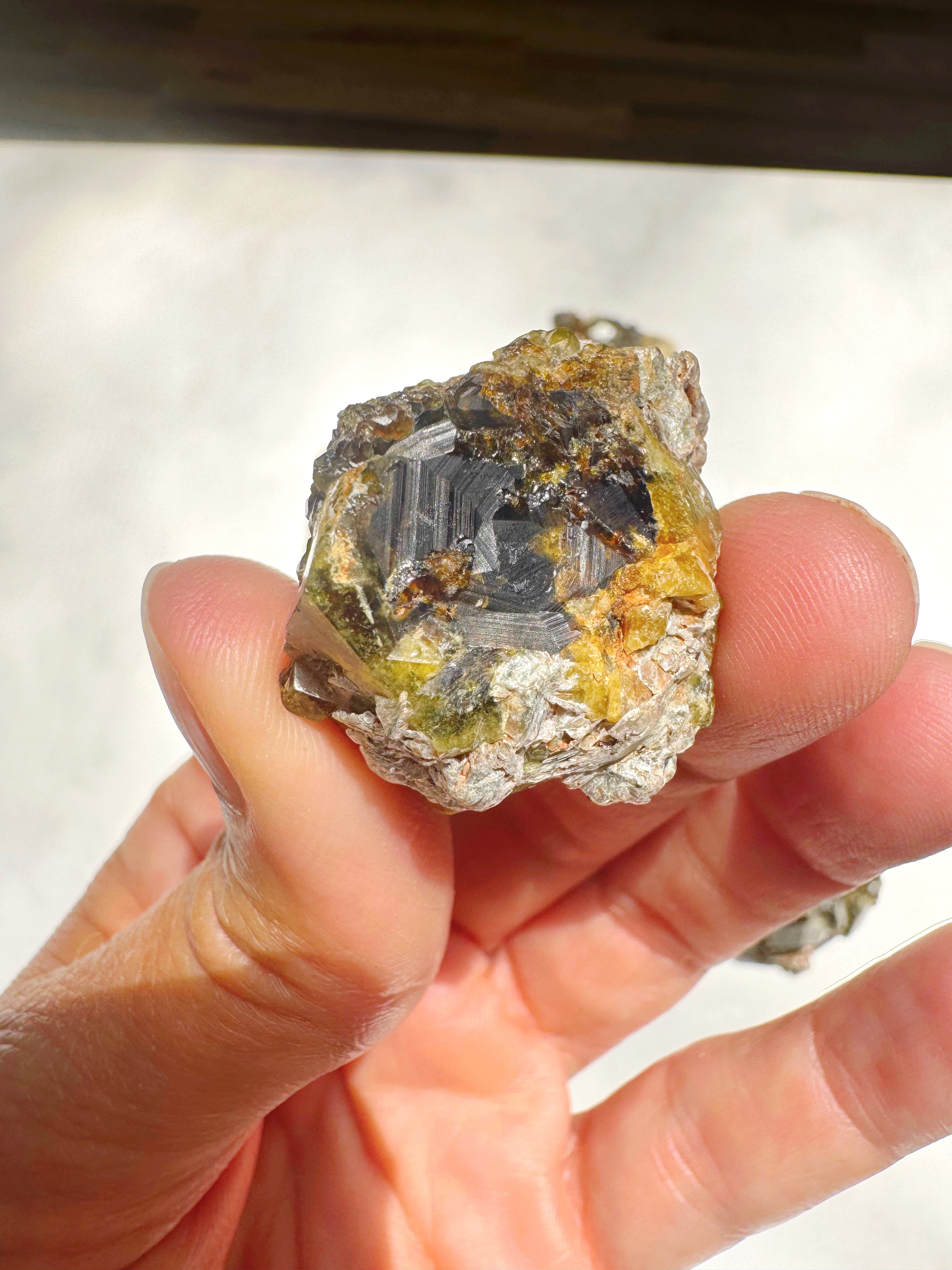 Rare Mali Green Grossular Andradite Garnet w/ Clinochlore AAA Quality Baltic Mermaid