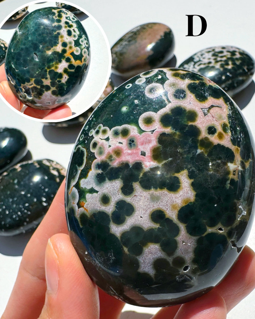 Ocean Jasper Palm Stones