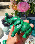 Hand Carved Malachite Elephant