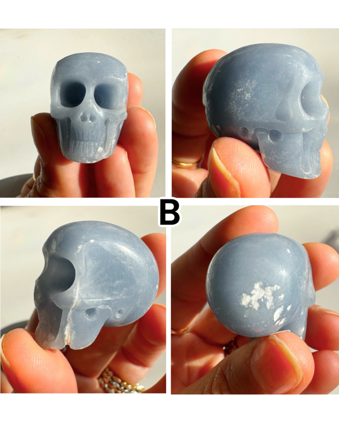 Angelite Skulls - Baltic Mermaid