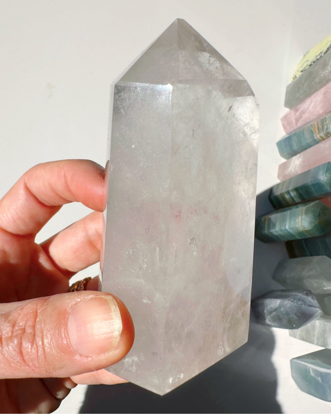 Clear Quartz Tower w/ Chlorite Inclusions - Baltic Mermaid