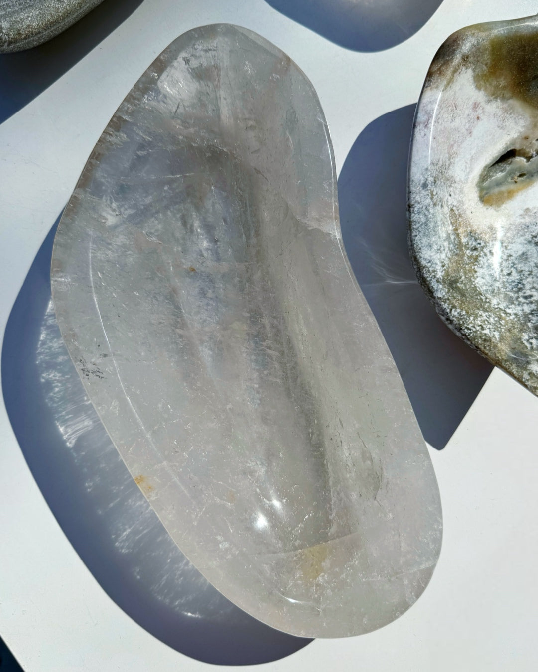 Light Smoky Quartz Dish - Baltic Mermaid