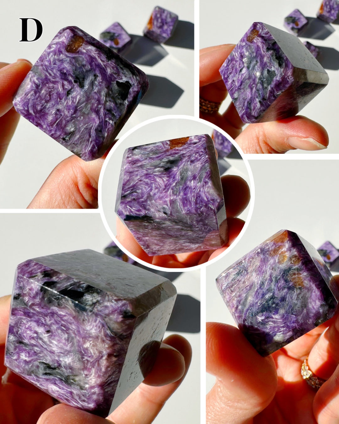 Charoite Cubes - Baltic Mermaid
