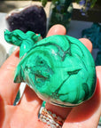 Hand Carved Malachite Whale