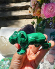 Hand Carved Malachite Lion