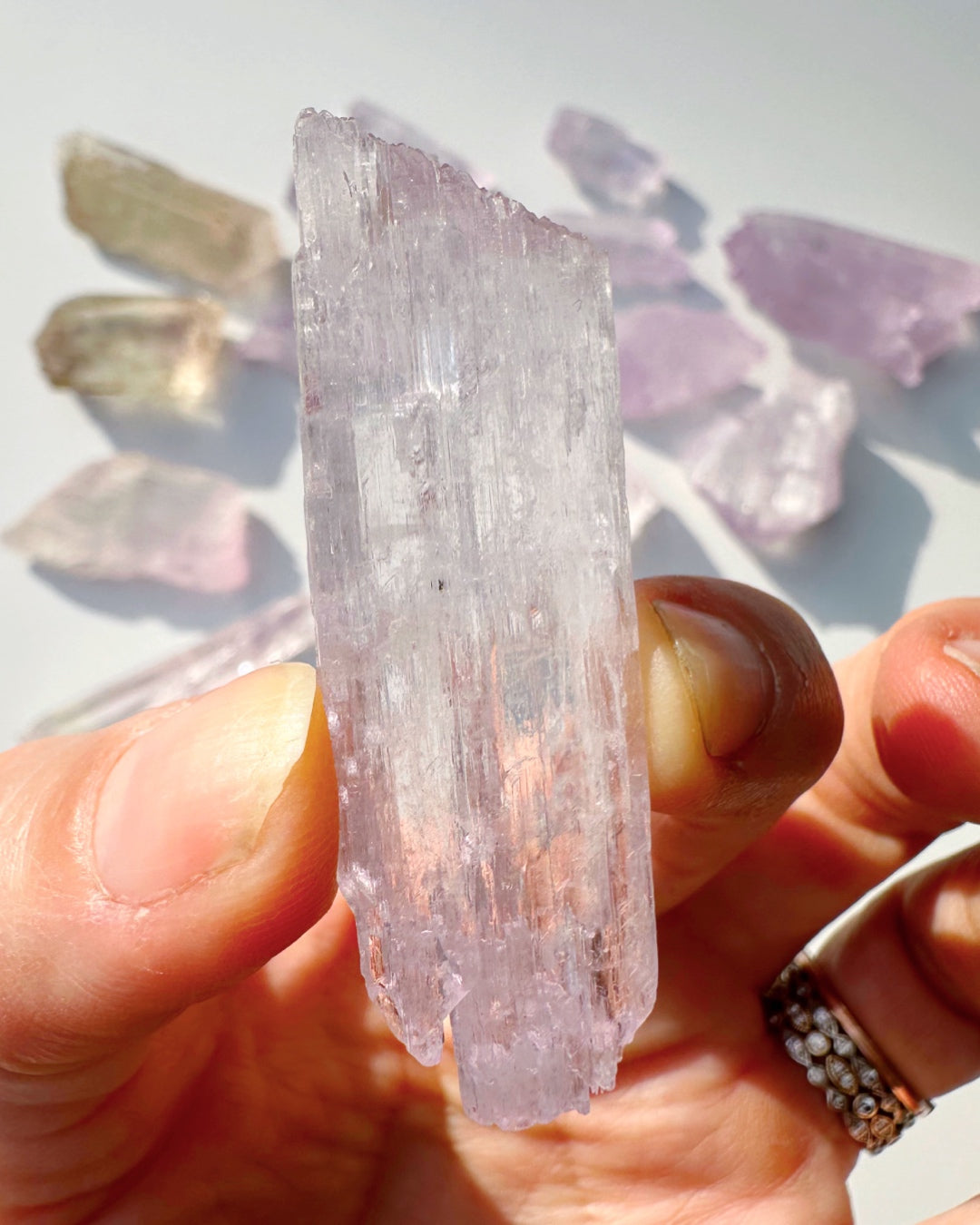 Raw Kunzite