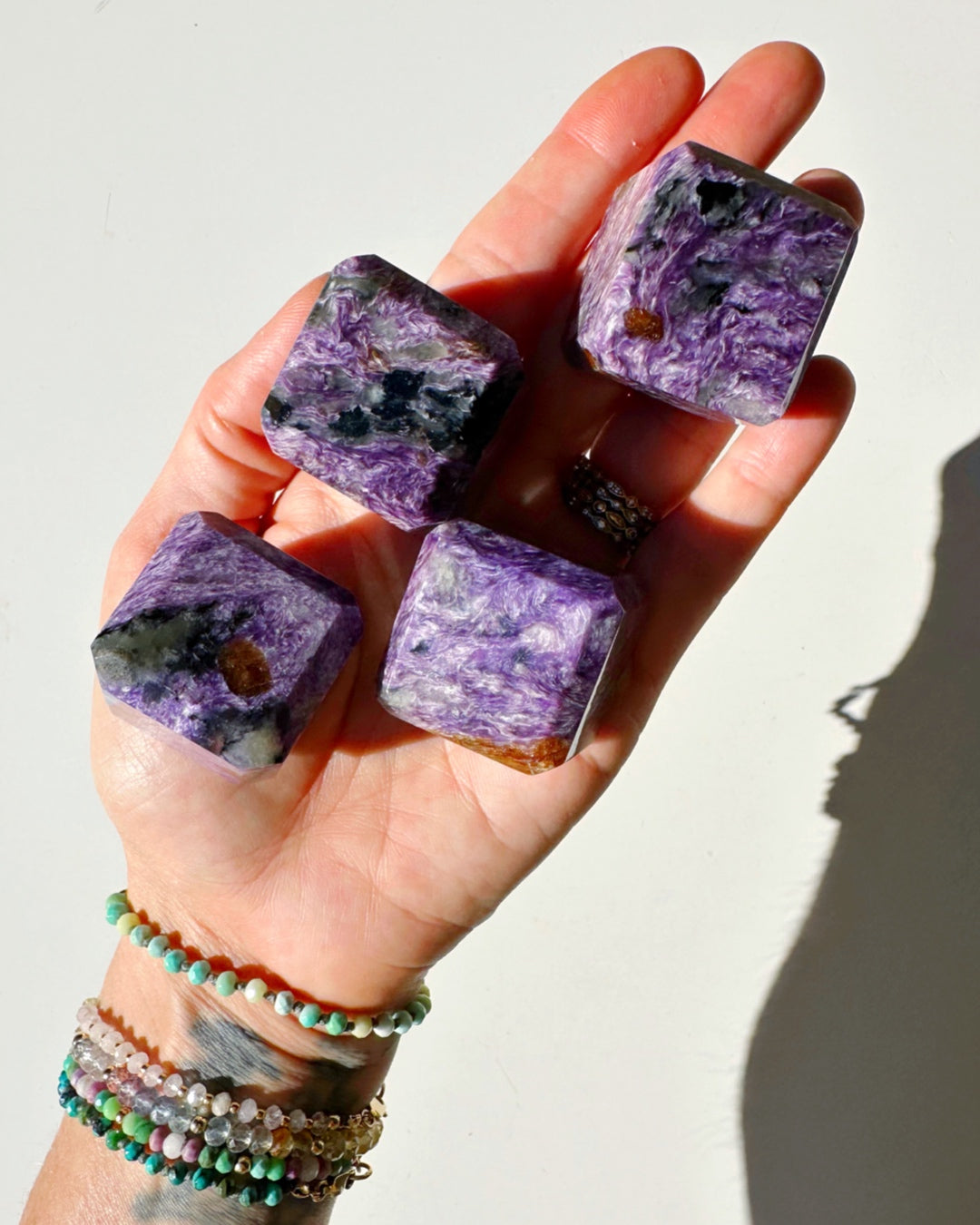Charoite Cubes - Baltic Mermaid
