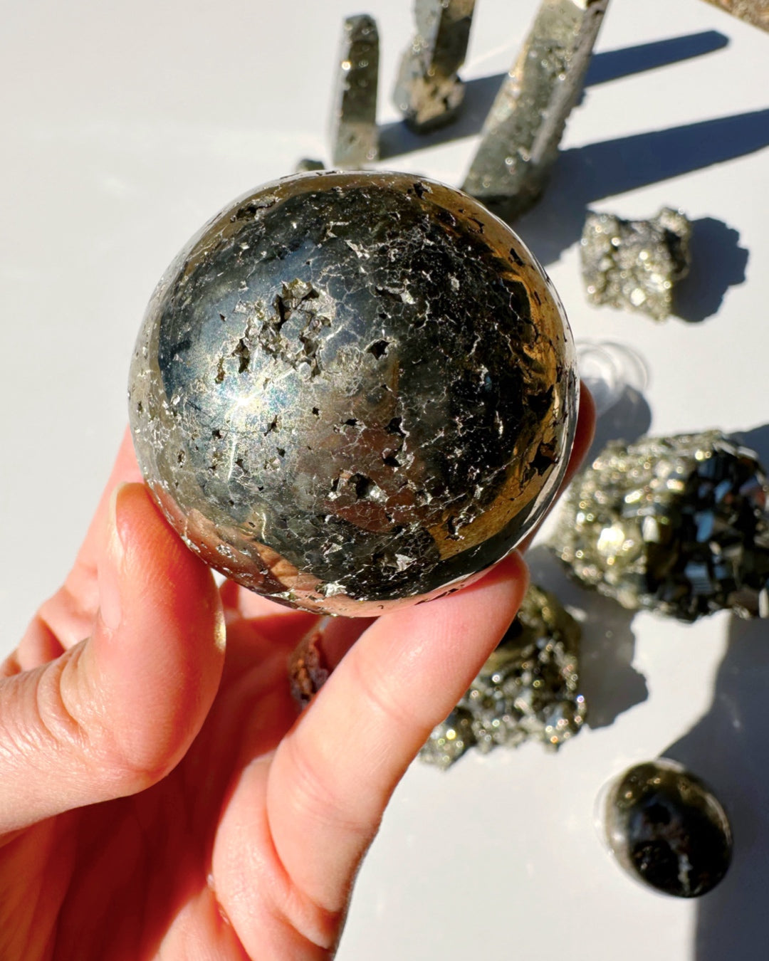 Pyrite Sphere - Baltic Mermaid