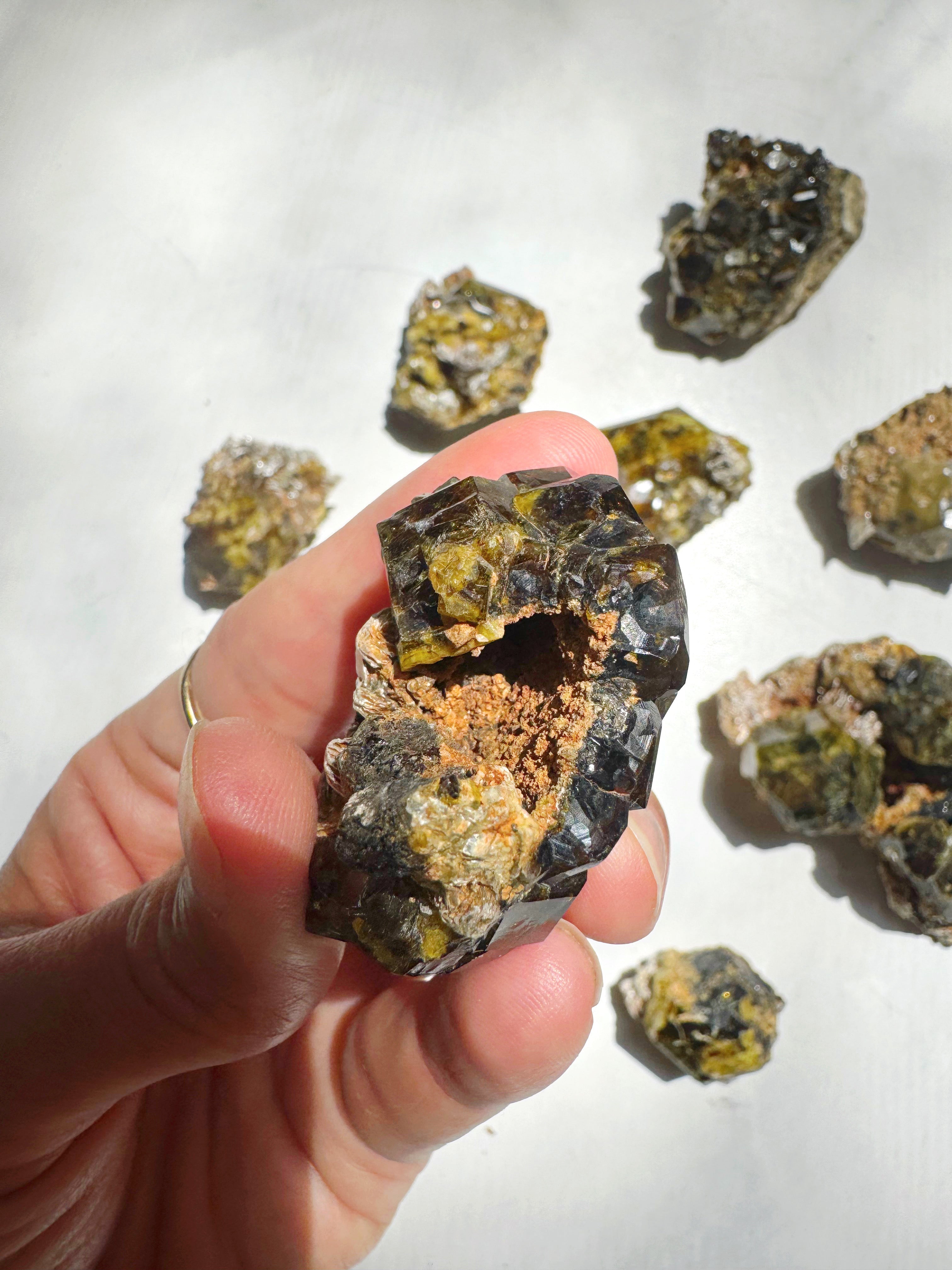 Rare Mali Green Grossular Andradite Garnet Epimorph w/ Clinochlore AAA Quality Baltic Mermaid