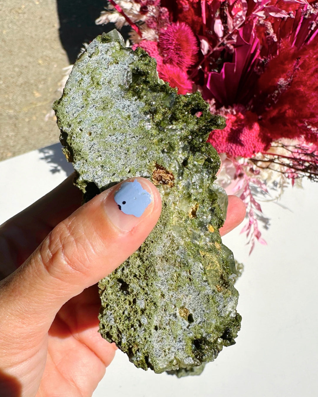 Epidote Quartz Cluster - Baltic Mermaid