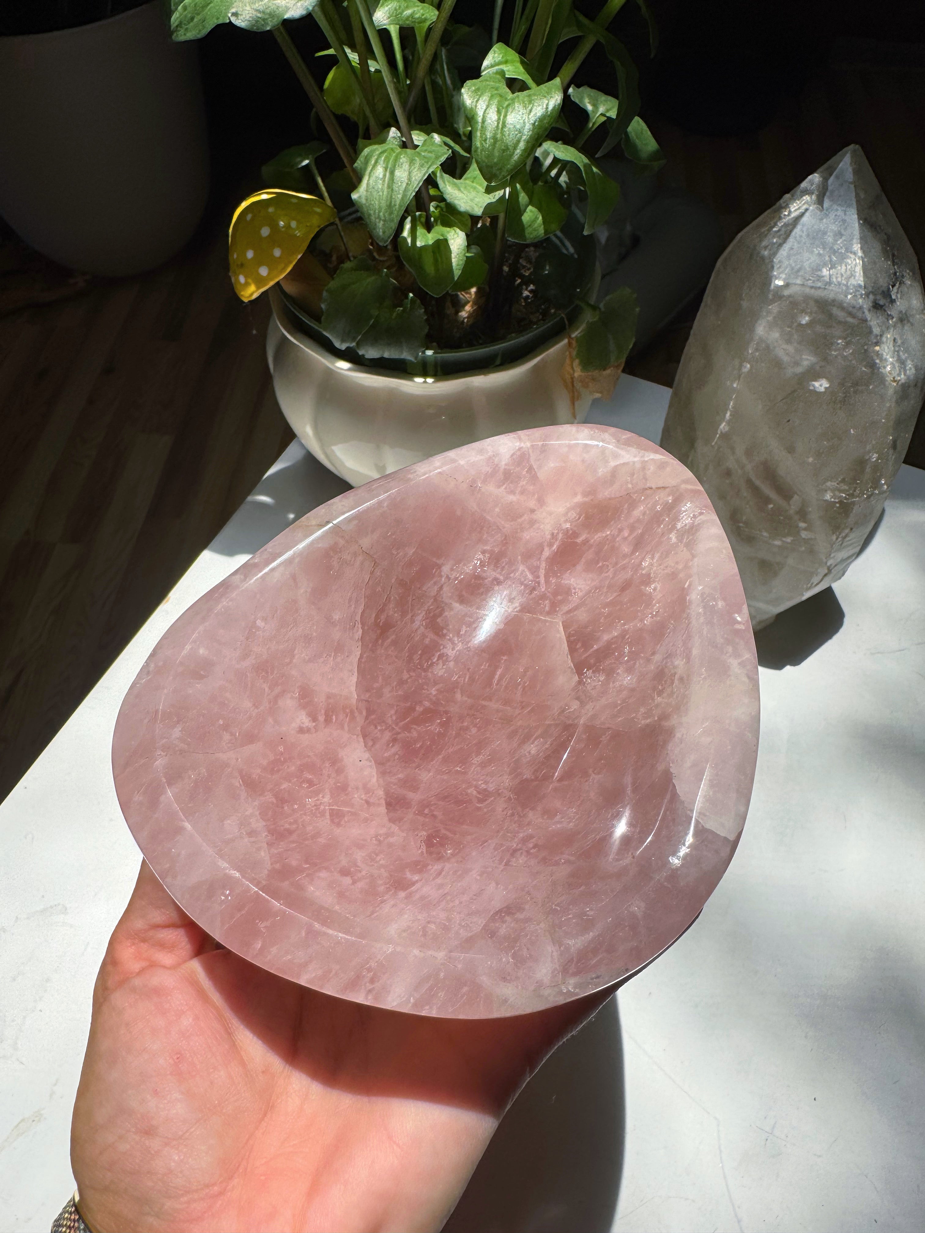 Rose Quartz Bowl Baltic Mermaid