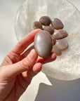 Sunstone & Peach Moonstone Palm Stone - I