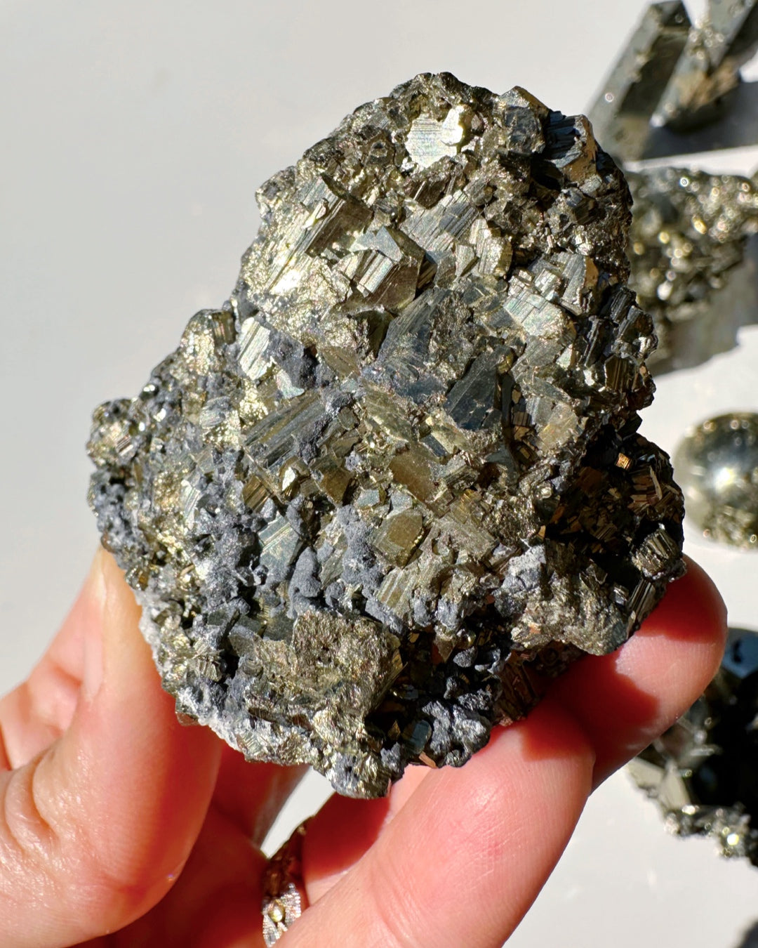 Pyrite Cluster - Baltic Mermaid