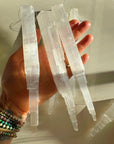 Selenite Icicle Ornaments - Set of 3