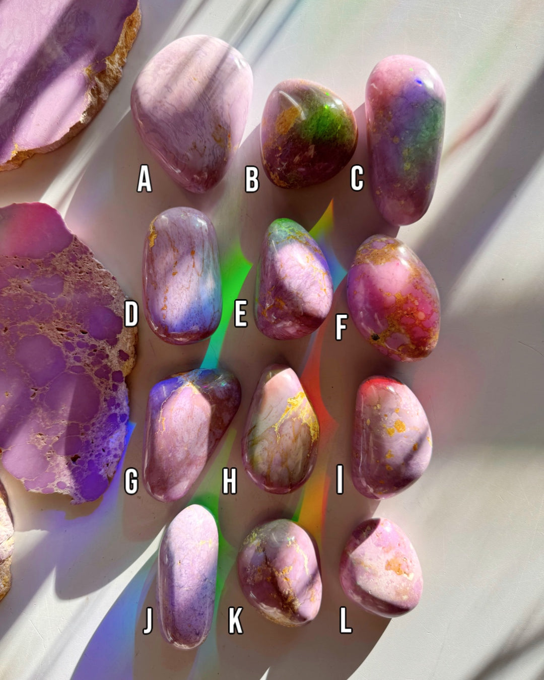 Phosphosiderite Palm Stones - AAA - Baltic Mermaid