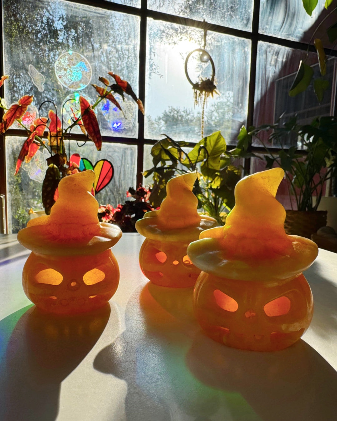 Orange Calcite Jack-O-Lantern - Baltic Mermaid