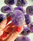 Amethyst Flat Palm Stones