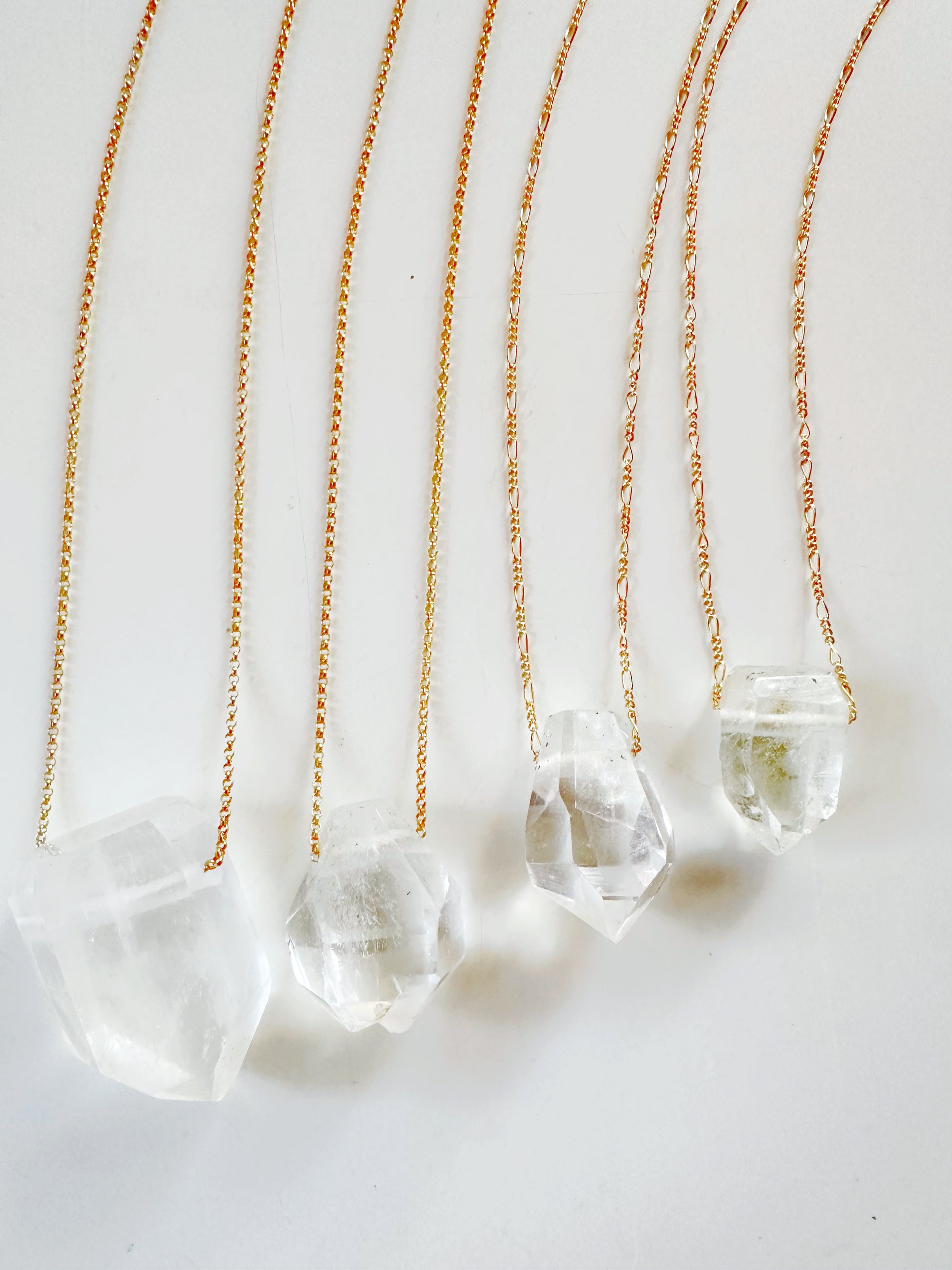 Quartz Point &amp; 14k Gold Filled Necklace